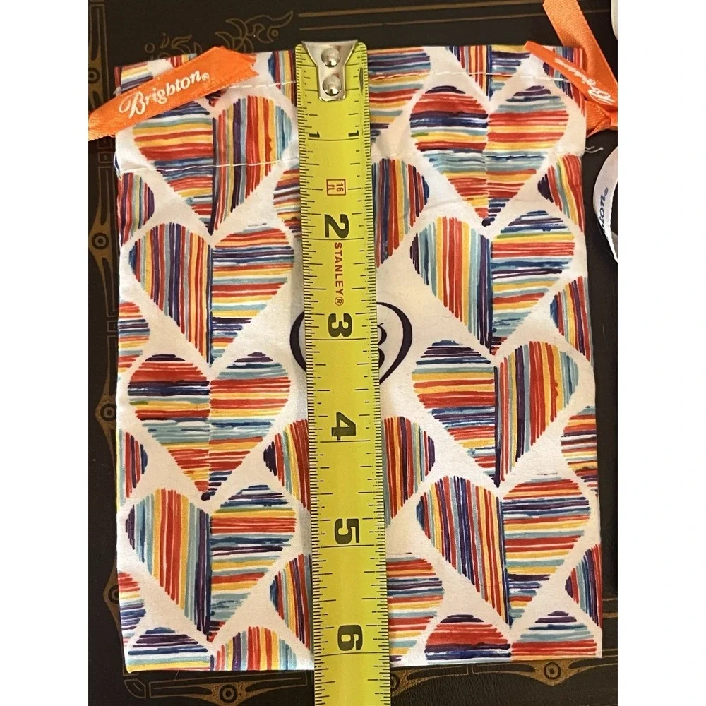 (2) Brighton Jewelry Trinket Pouch Fabric Bag 6 x 4.75